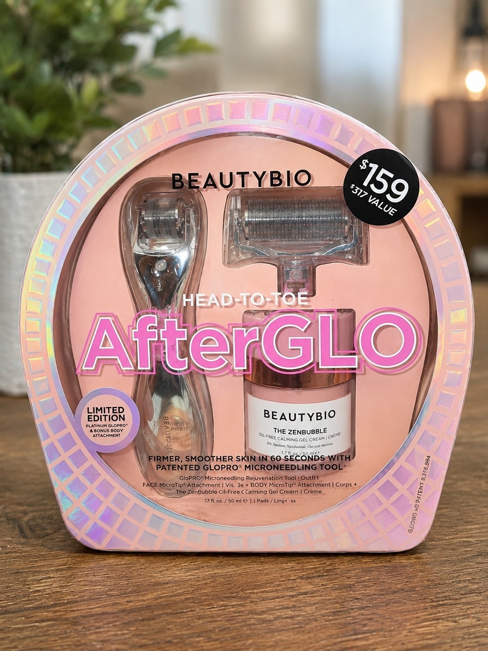 BeautyBio AfterGLO Head-to-Toe Skincare Set - Pink